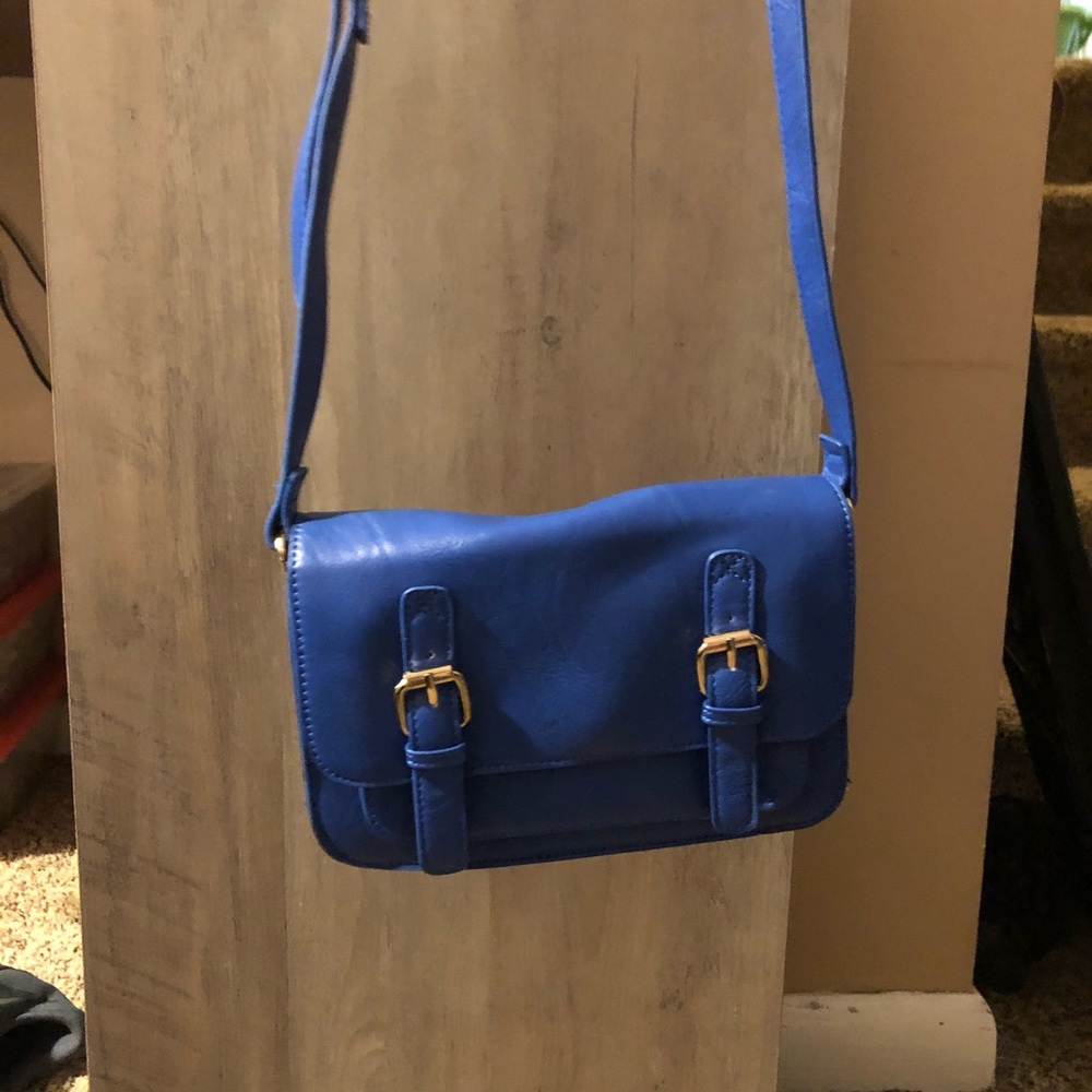 Cobalt blue crossbody bag